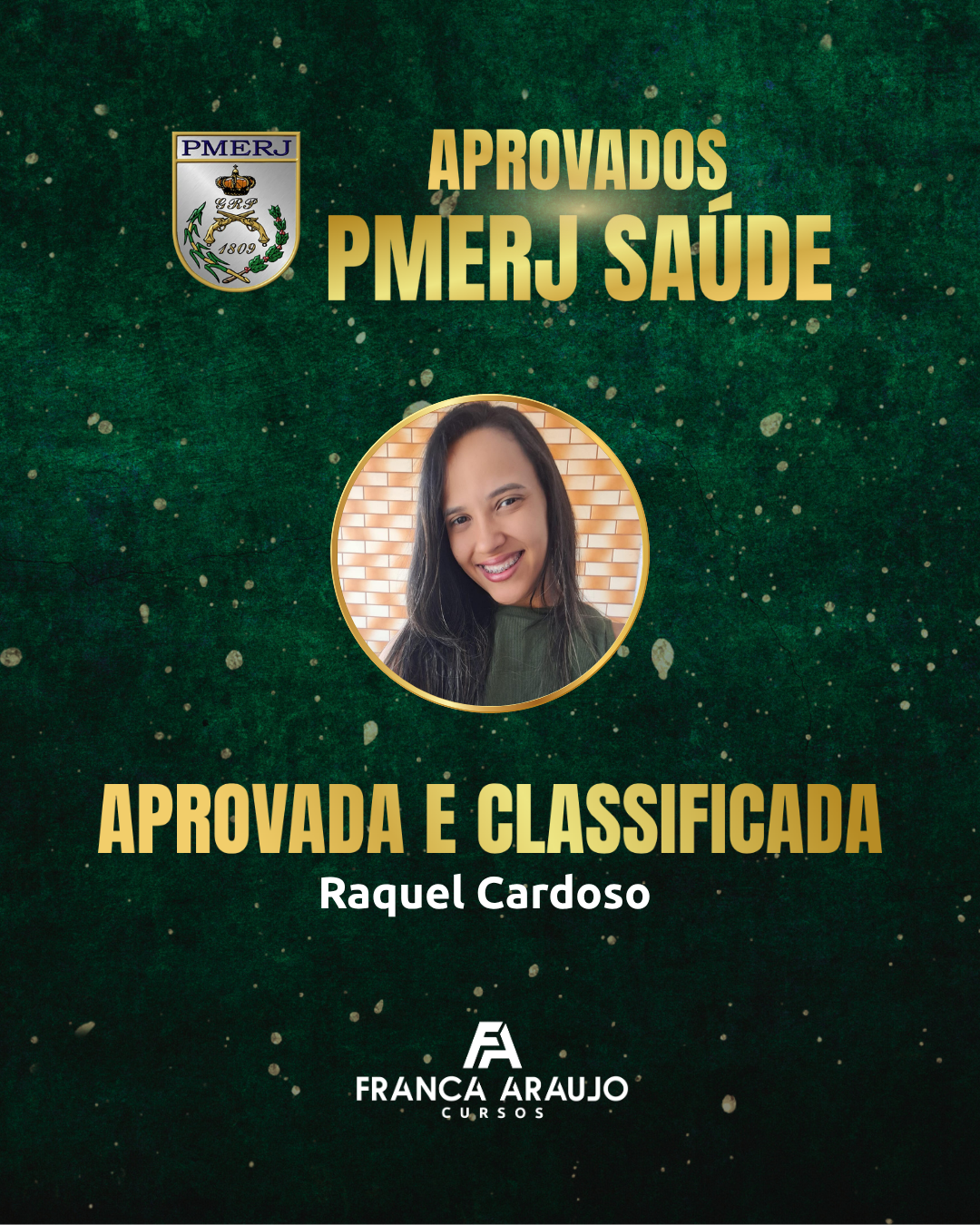 Raquel Cardoso - Aprovada PMERJ Saúde